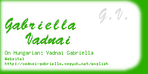 gabriella vadnai business card